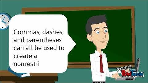 Nonrestrictive Clauses (w/voiceover)