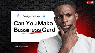 Can You Make This Type Visiting/ Bussiness Card In Corel Draw