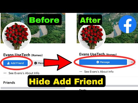 How to Disable Add Friend Button in Facebook Account | How To Hide Add Friend Button On Facebook