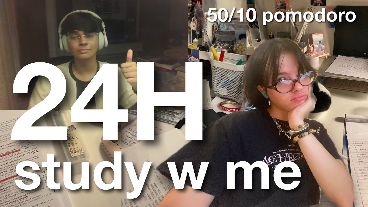 study with me (and ishan!) live: 24 hours  (real sounds, no music, 50/10 pomodoro technique) 🌷