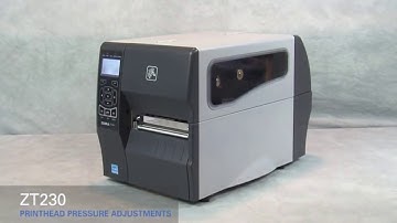 How to ZT230 Printhead adjust on the Printer