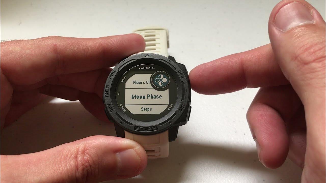 Garmin Instinct Reorder Your Widgets YouTube