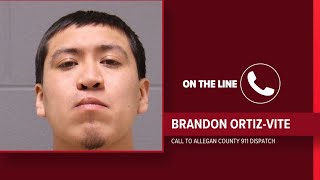 911 CALL |  Grand Rapids murder suspect calls dispatchers to turn himself in from Allegan Co. church
