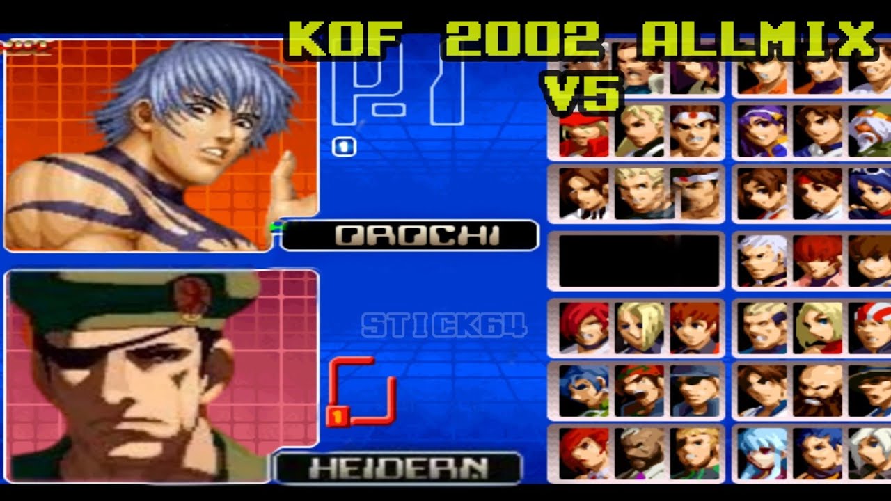Nueva!!! KOF 2002 ALLMIX V5 Personajes Ocultos Desbloqueados APK y