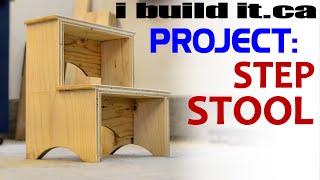 Free Plan here: https://ibuildit.ca/projects/plywood-step-stool-2/ This step stool is made completely from 1/2" plywood, making it very 