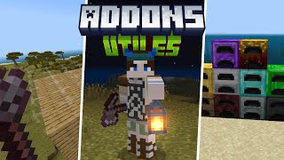 Top ADDONS ÚTILES para MINECRAFT PE 1.21.81 + | MODS UTILES PARA MINECRAFT BEDROCK 1.21