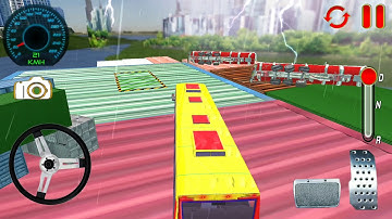 Impossible Bus Driver Sky Tracks Android Gameplay