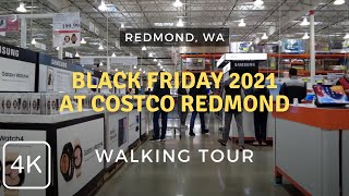 4K Walk, Christmas Season at Costco on Black Friday 2021, Redmond WA Washington USA