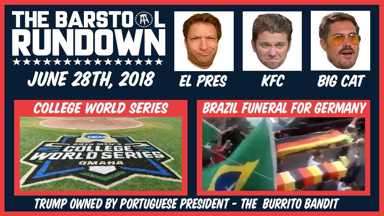 sports comedy show Barstool Rundown - June 28, 2018