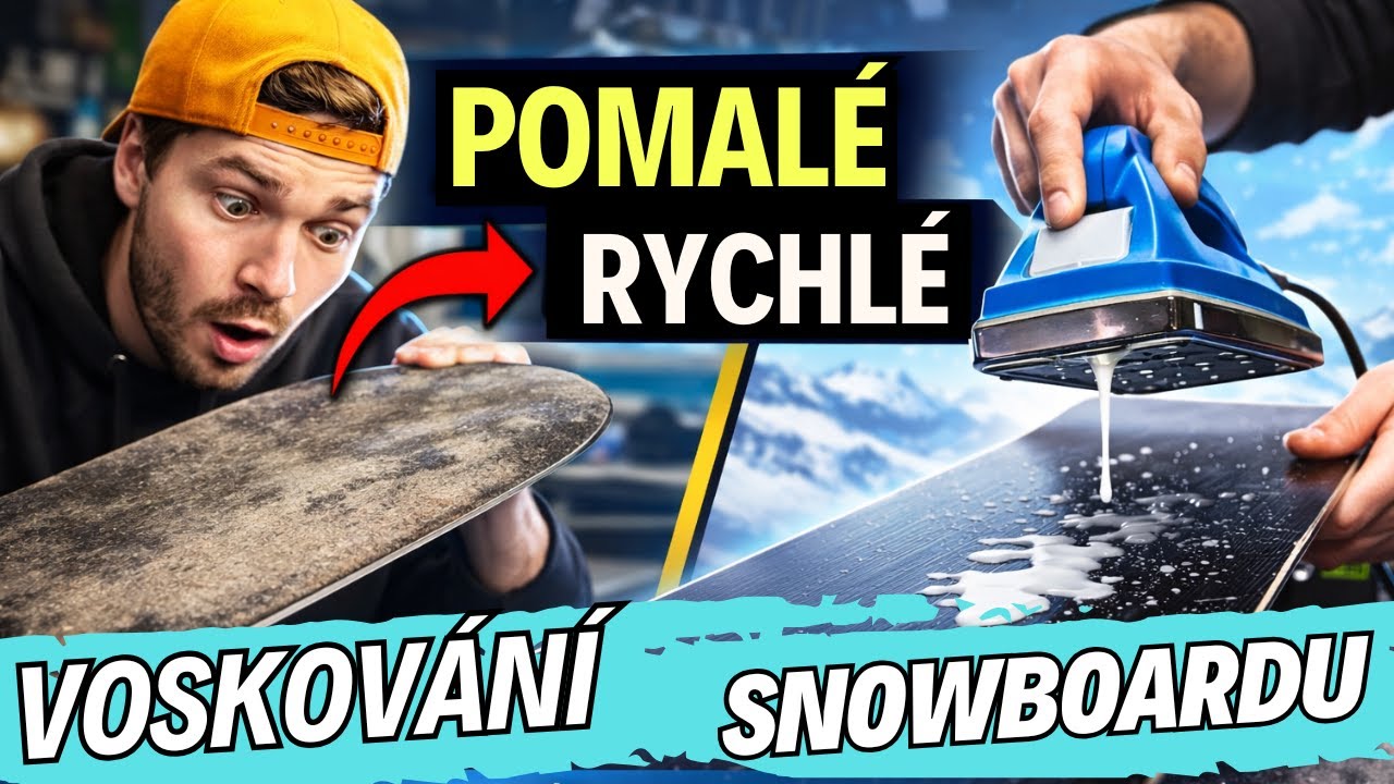 Jak voskovat snowboard pro rychlejší skluz🕯️❄️ | Péče o skluznici prkna