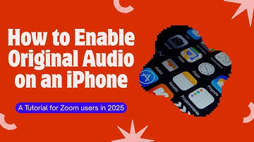 How to enable Original sound on Zoom on an new iPhone | Improve audio for Music Lessons