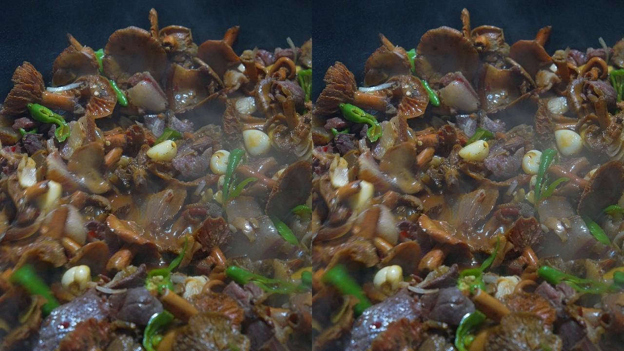 枞树菌 大山里的鲜味，要数腊肉烧枞树菌了#捡菌子的快乐又回来了 #新农人计划2025 #抖音新农人 #沉浸式捡菌子 #农村美食 @DOU+上热门 @DOU+小助手