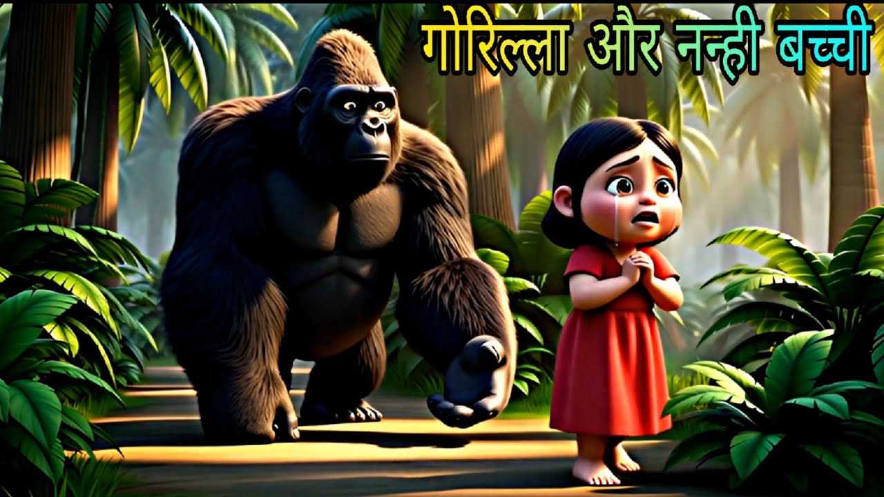Gorilla And Nanhi Bachchi || New ai Story Video 