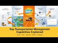 Understanding Capabilities of SAP Transportation Management
