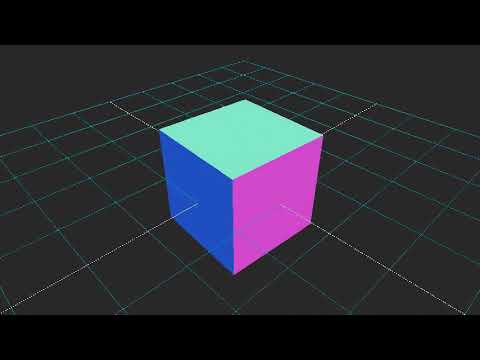Getting Started with a simple rotating cube example -  threejs demo