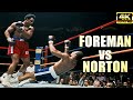 George foreman vs ken norton  brutal knockout legendary boxing fight  4k ultra