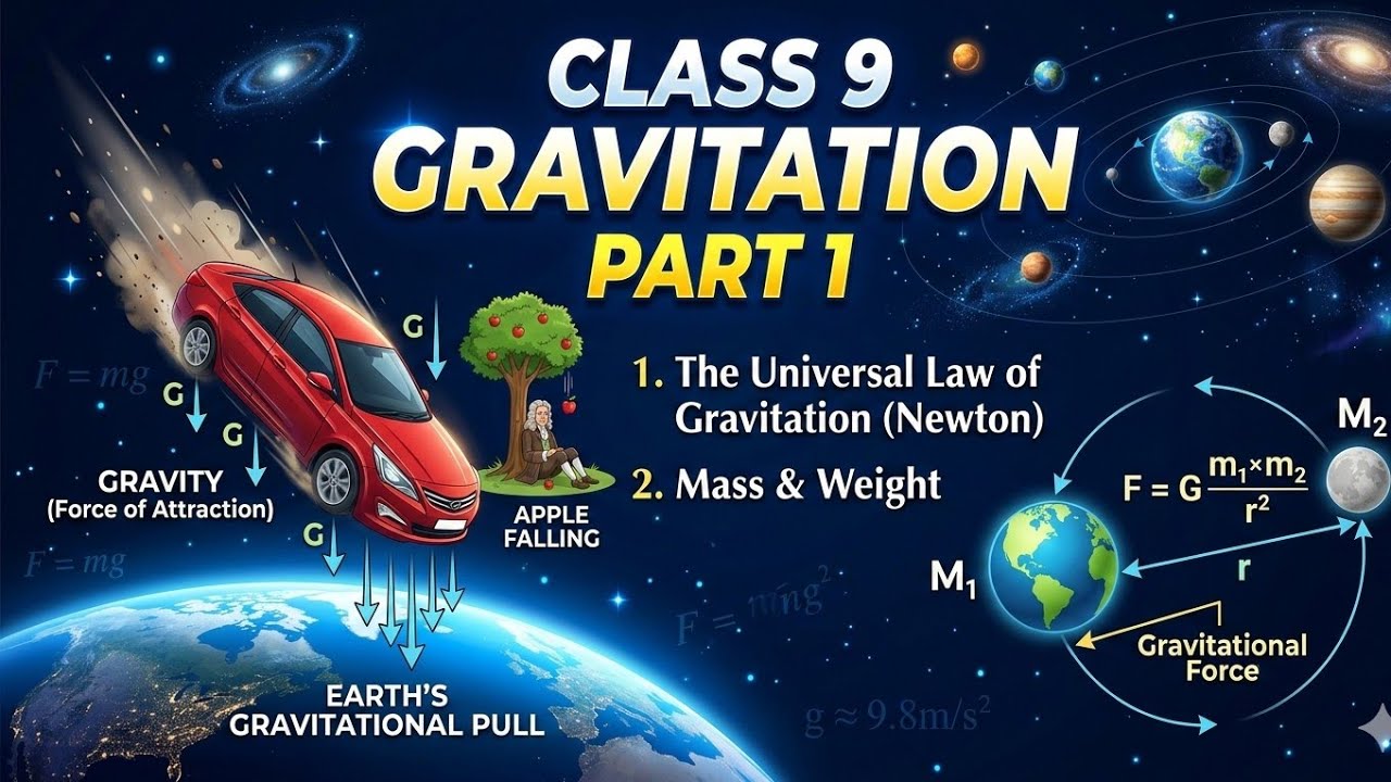 Class 9 Gravitation PART-1 One Shot