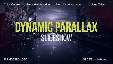 After Effects Project - Dynamic Parallax