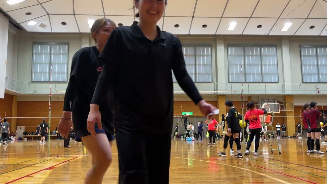 2025年10月26日 高松市ソフトバレーレディース 予選2試合目 NABI vs こんぽたさん