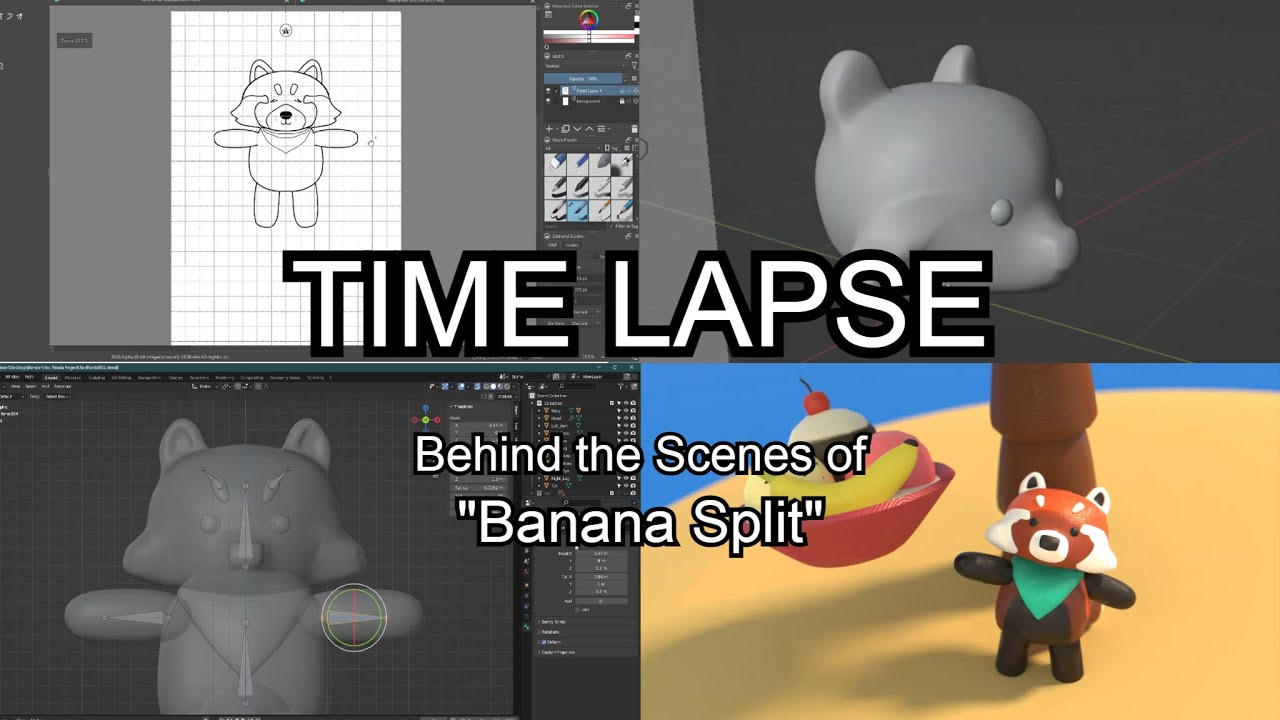 Behind the Scenes Time Lapse - Banana Split (Read Description) - YouTube