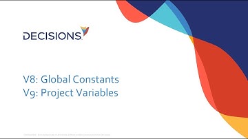 Global Constants and Project Variables