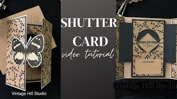 Interactive Peek-a-boo Shutter Card