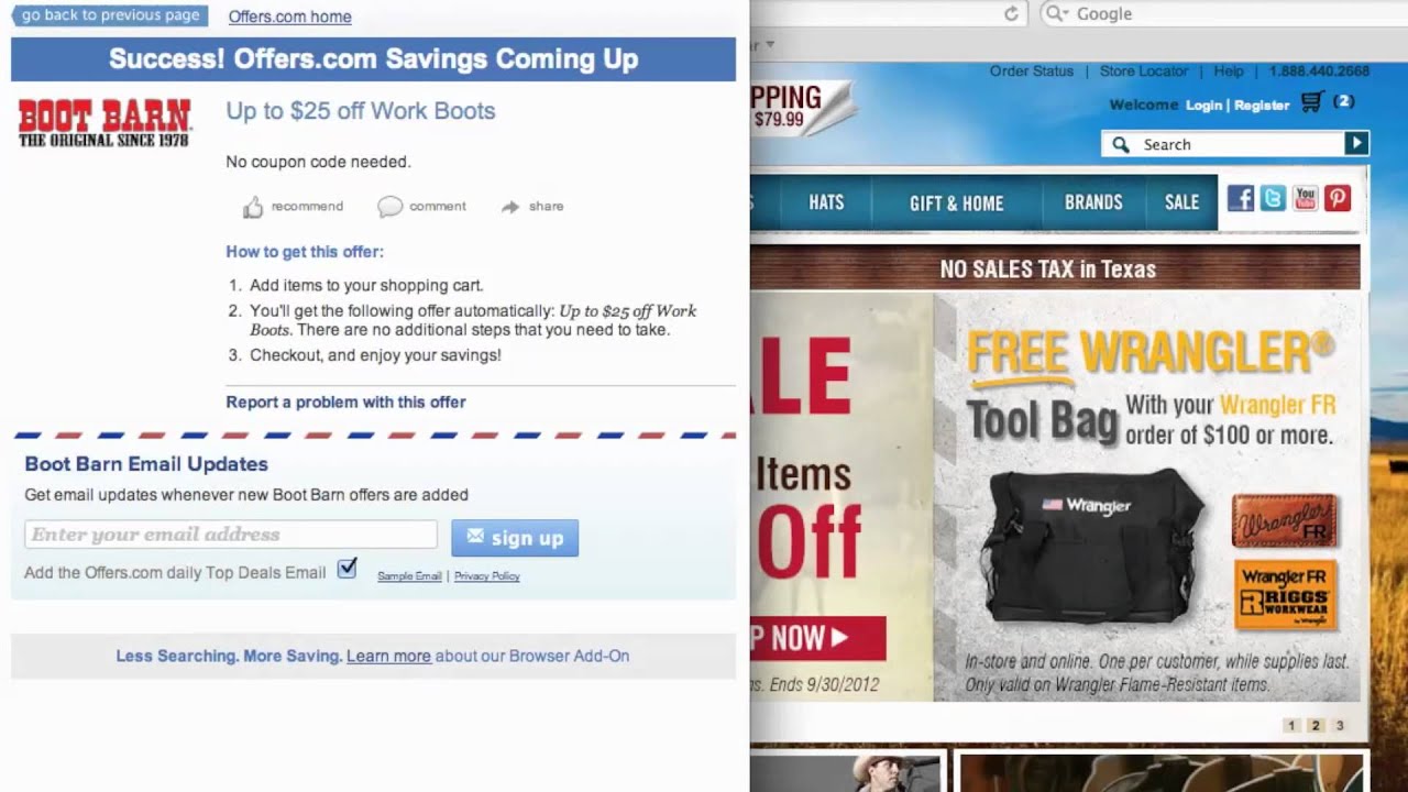 Boot Barn Coupon Code - How to use Promo Codes and Coupons for   - YouTube