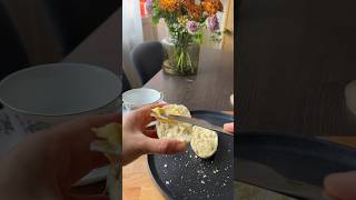Simple mess in the kitchen while making the fried egg in the rolls breakfast?youtubeshorts