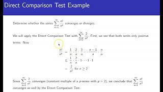 Direct Comparison Test Example 3