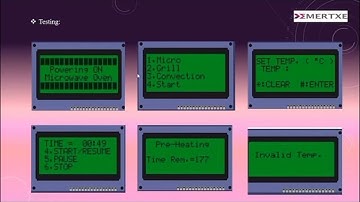 Microwave oven simulation - Emertex technologies embedded system internship project