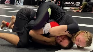 Women's Nogi Jiu-Jitsu: Aislinn O'connell Rear Naked Choke Submission Win