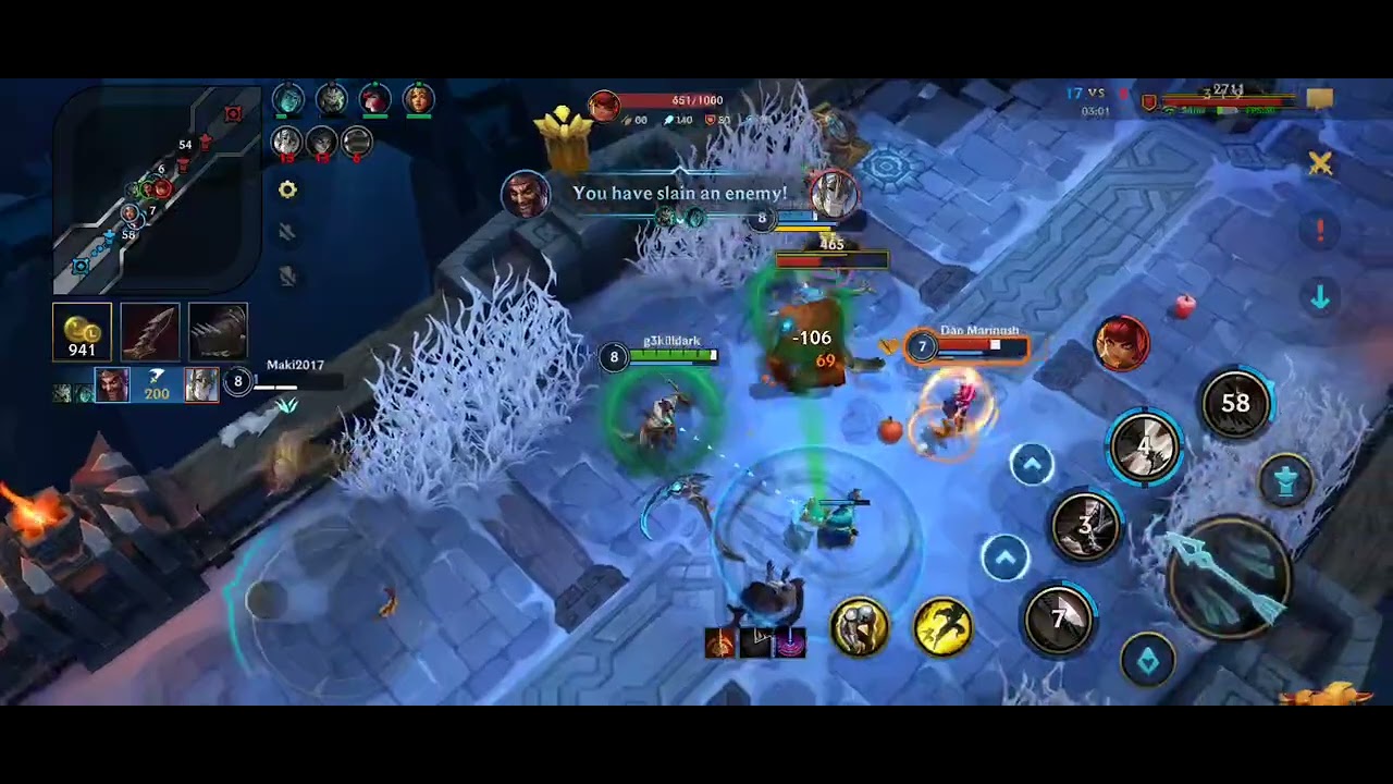 leagues of legends- wild rift- ARAM- double kill - YouTube