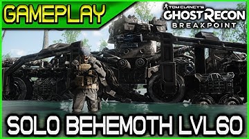 Ghost Recon Breakpoint Level 60 Behemoth Take Down SOLO 🞔 No Commentary