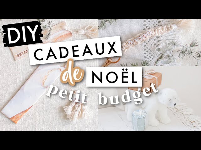 DIY CADEAUX DE NOËL À FABRIQUER (PETIT BUDGET) 