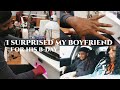 I Surprised My Boyfriend For His Birthday 💙| Mini Vlog