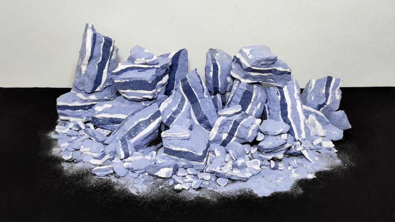 BLUE Baking Soda ASMR/ BLUE ROCK YouTube