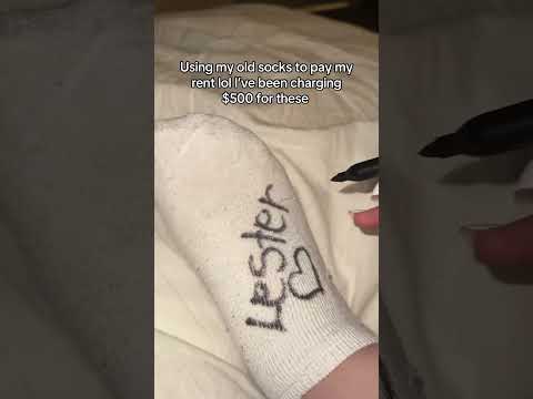 Old socks, cash in hand—rent’s covered!! #tiktok  #shortvideo #shorts #trending #reels #feet #viral