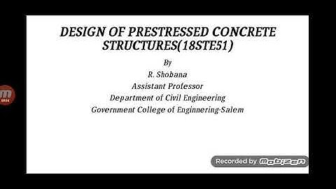 Design of prestressed concrete structures