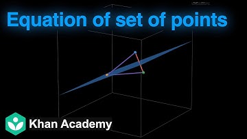 Equation of set of points | Introduction to 3D | Grade 11 | Math | Khan Academy