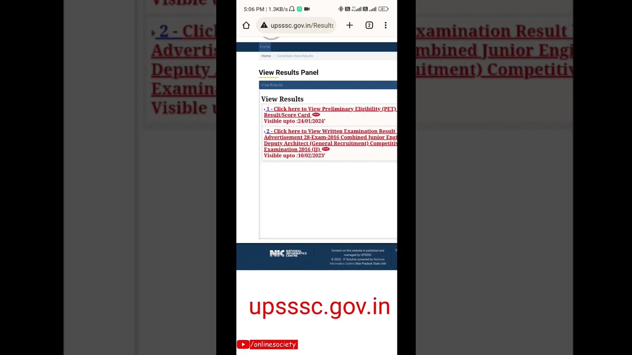 Check PET 2022 Score Card without Registration Number 