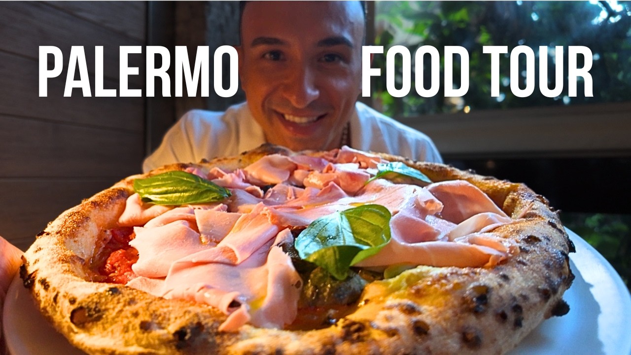 Palermo Food Tour 🇮🇹 Cannoli, Granita, Pizza & Gelato in under 12 minutes | Sicily Food Series