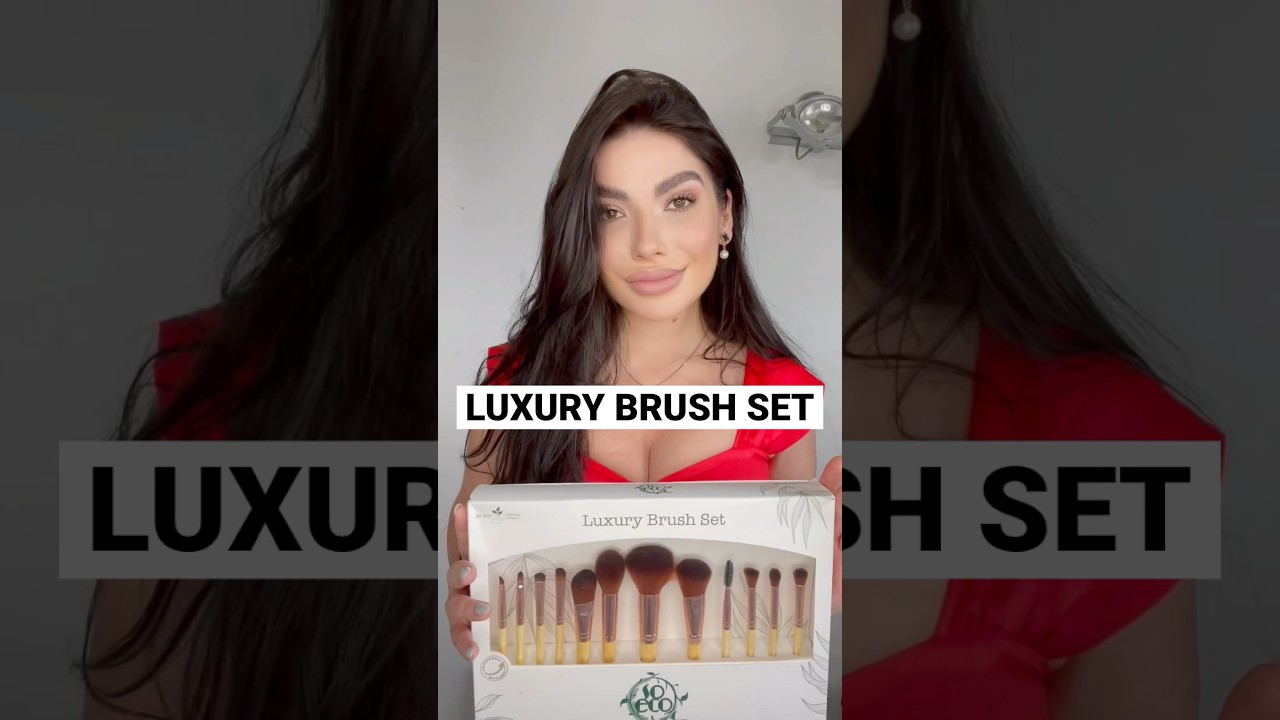 ECO LUXURY MAKEUP BRUSH SET VEGAN CRUELTY FREE❤️