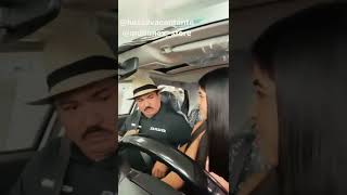 Luis Silva pasa susto cuando su hija Carmita Silva conduce