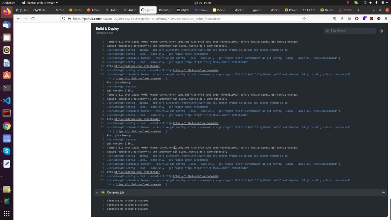 Deploy Sample Python Flask on AWS EC2 Docker using Github Action