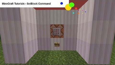 MineCraft Tutorials - SetBlock Command (Basics)
