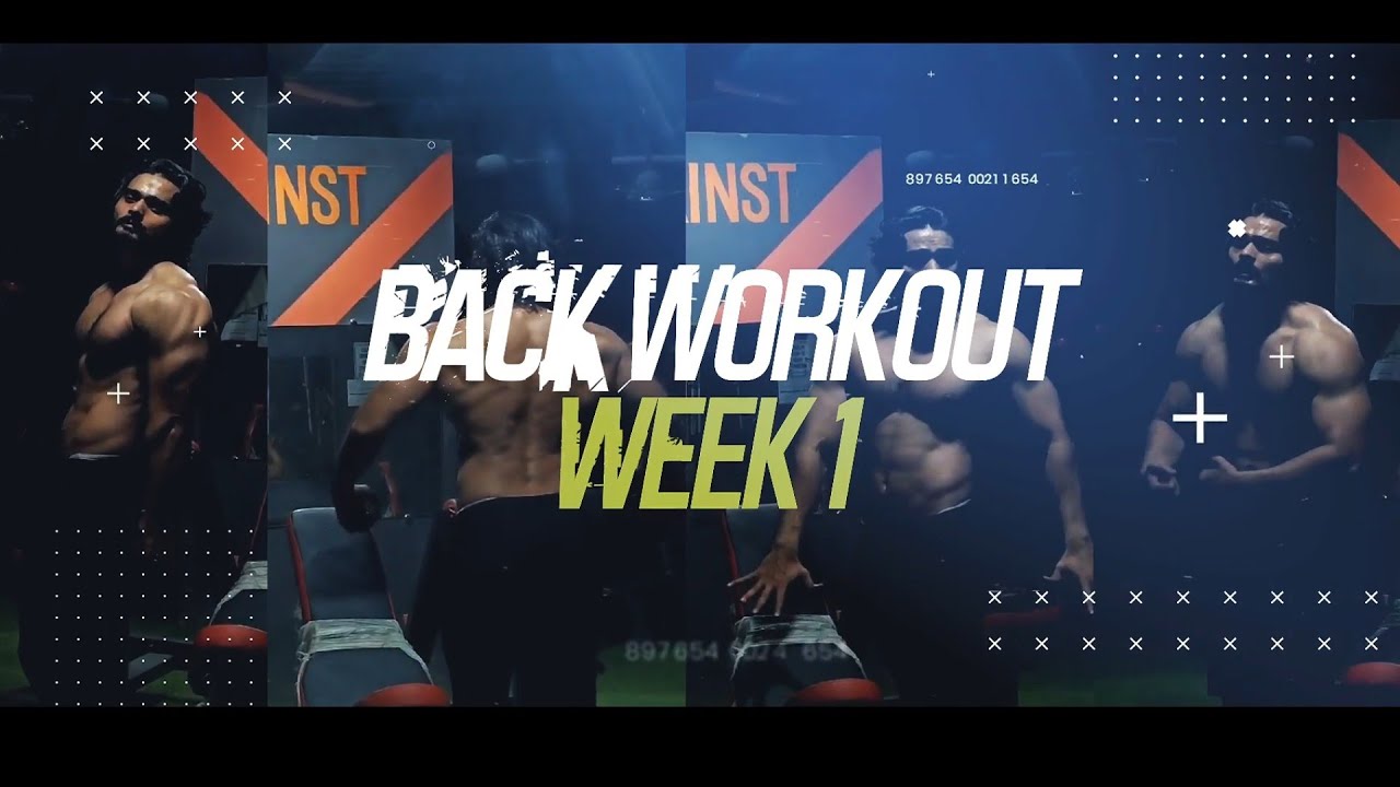 Back workout - week 1 #getfitwitharsalan - YouTube