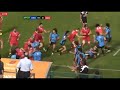 Georgia u20 vs uruguay u20 double red card bust up