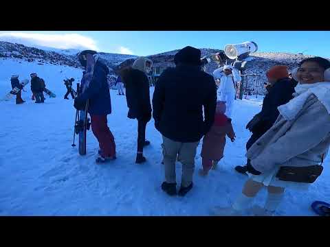 New zealand mountain snow