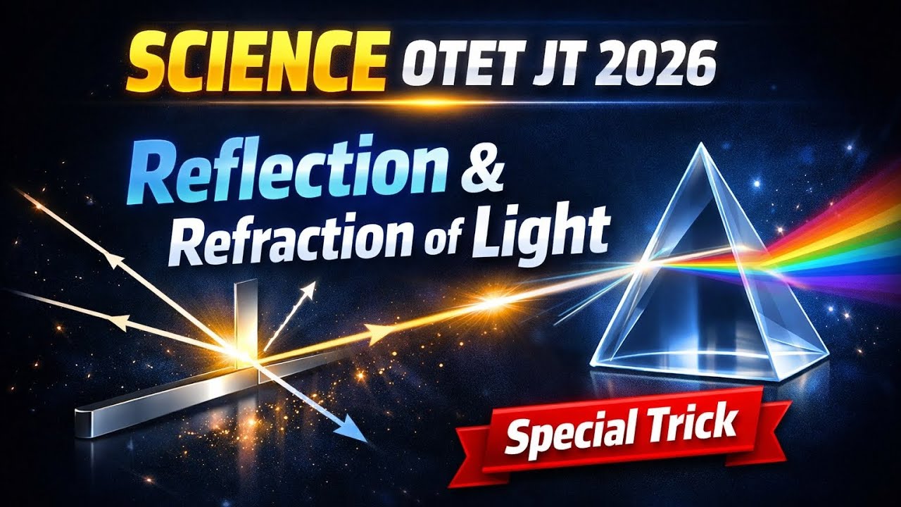 Unit-8 | Reflection & Refraction of light | OTET/JT 2026