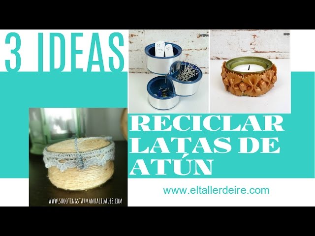 3 Ideas de portavelas o candelabros reciclando latas de aluminio 